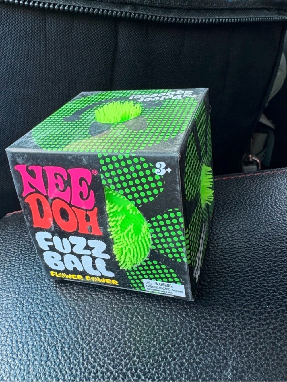 Nee Doh Fuzz Ball Authentic NEW Green Flower Power Kids Toy Needoh NIB
